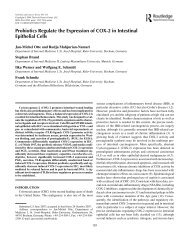 Probiotics Regulate the Expression of COX-2 in Intestinal Epithelial ...