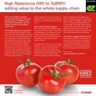 High Resistance (HR) to ToBRFV