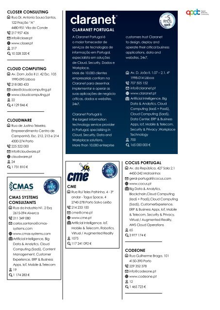 Diretório Global das TIC | Global ICT Directory | 2021/2022