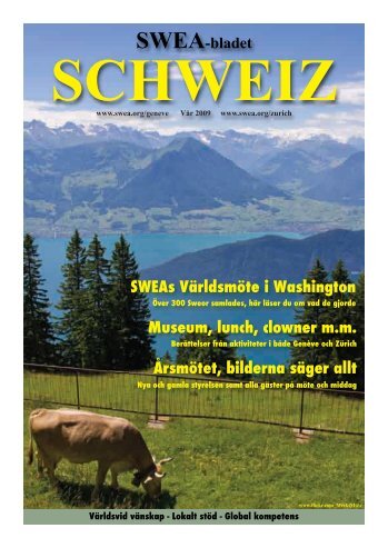 SWEA-bladet SWEAs Världsmöte i Washington Museum, lunch ...