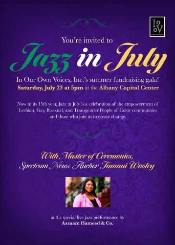 2022 Jazz in July Invitation