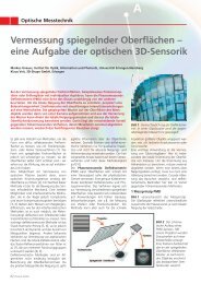 Vermessung spiegelnder Oberflächen – eine ... - 3D Shape GmbH