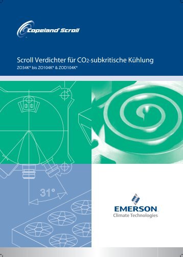 Scroll Verdichter für CO2-subkritische Kühlung