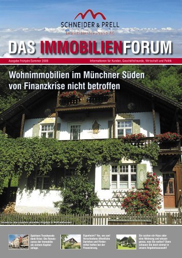 DAS IMMOBILIENFORUM - Schneider & Prell