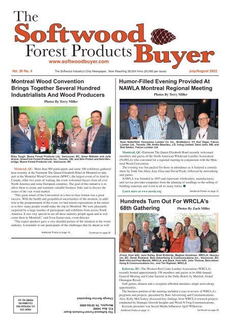 The Softwood Forest Products Buyer - July/August 2022