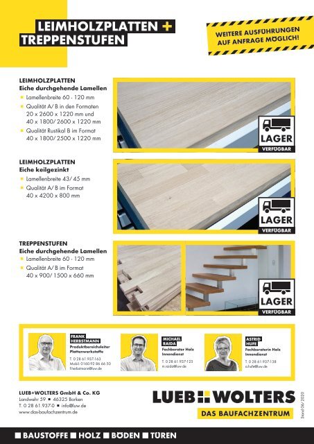 LUEB+WOLTERS | Leimholzplatten