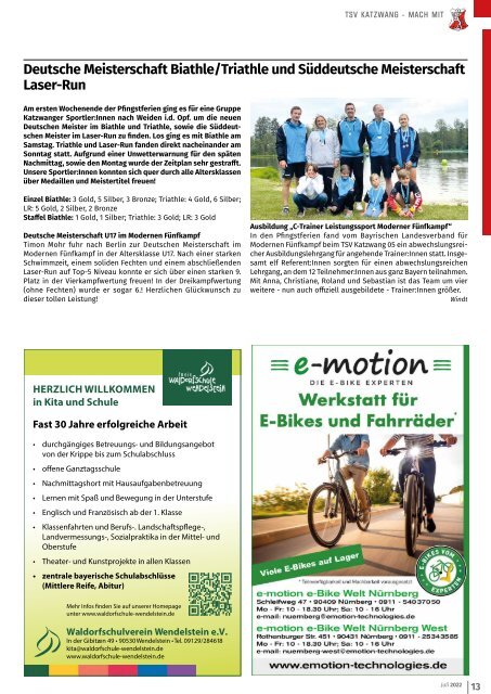 Mitteilungsblatt Nürnberg-Katzwang/Worzeldorf/Kornburg/Herpersdorf - Juli