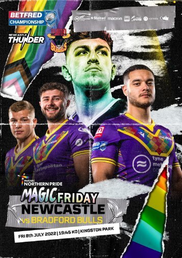 Newcastle Thunder vs Bradford Bulls Programme