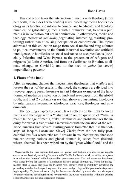 Jione Havea (Ed.): MEDIAting Theology (Leseprobe)