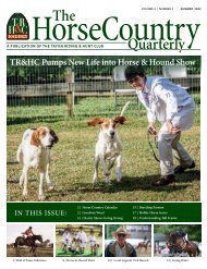 TR&HC Horse Country Quarterly - V2N2 - Summer 2022