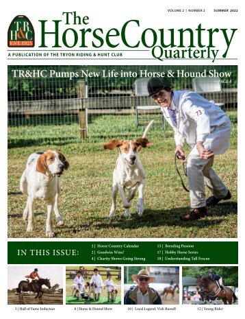 TR&HC Horse Country Quarterly - V2N2 - Summer 2022
