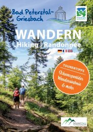 Wandern in Bad Peterstal-Griesbach