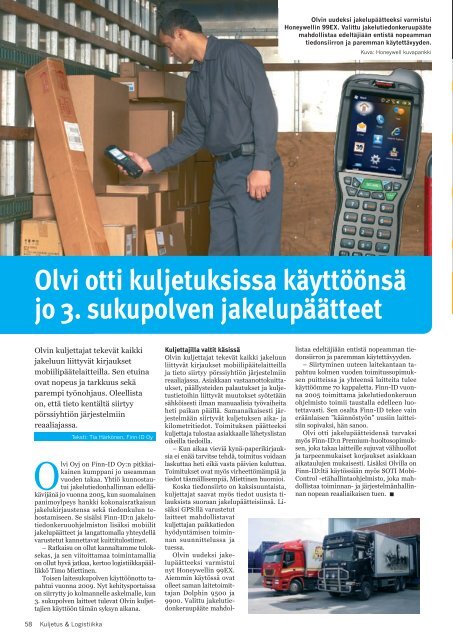 Kuljetus & Logistiikka 4 / 2012