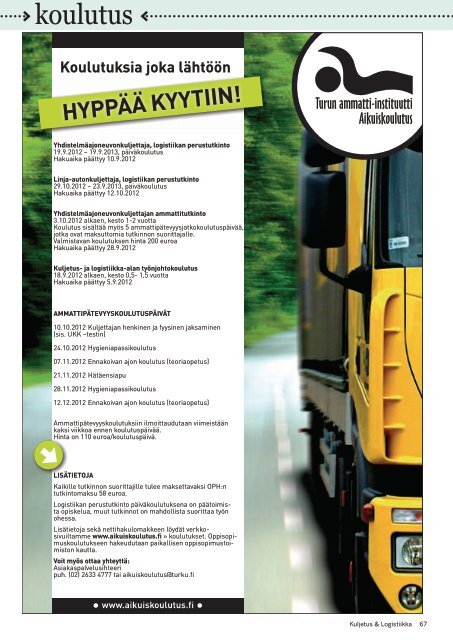 Kuljetus & Logistiikka 4 / 2012