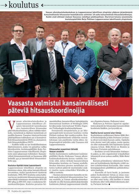 Kuljetus & Logistiikka 4 / 2012