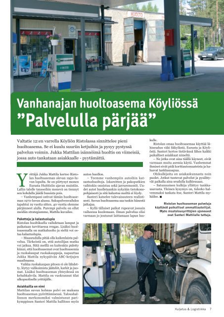 Kuljetus & Logistiikka 3 / 2012