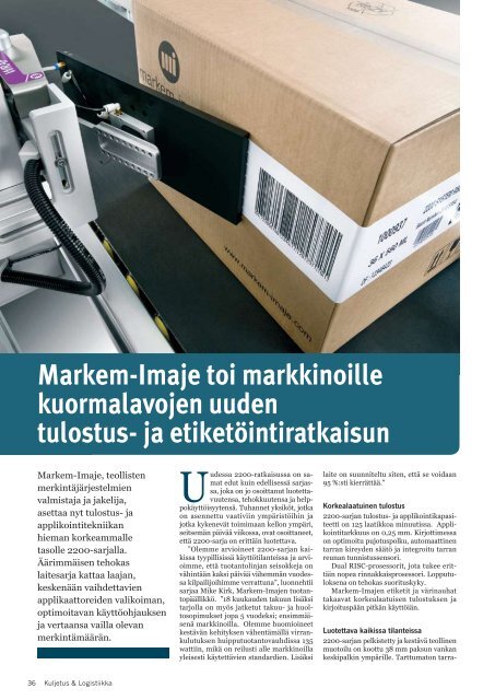 Kuljetus & Logistiikka 1 / 2012