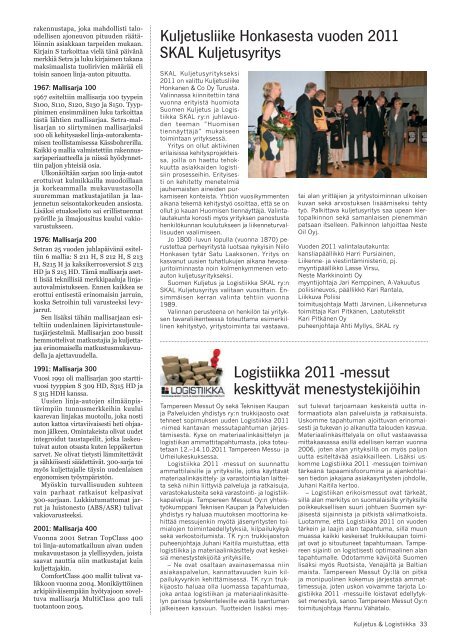 Kuljetus & Logistiikka 3 / 2011