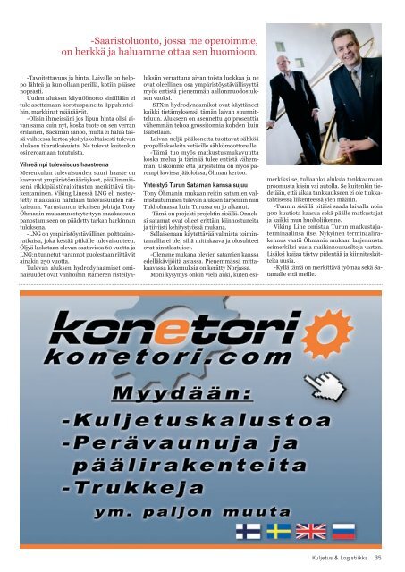 Kuljetus & Logistiikka 3 / 2011