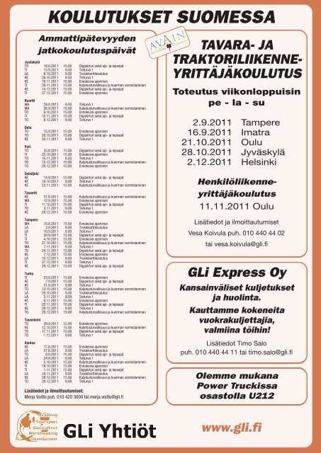 Kuljetus & Logistiikka 3 / 2011