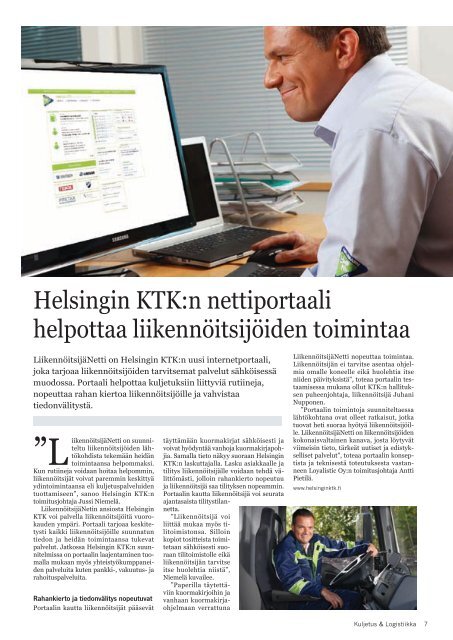 Kuljetus & Logistiikka 6 / 2010