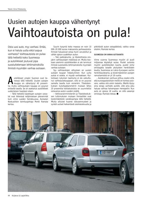 Kuljetus & Logistiikka 4 / 2009