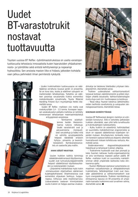 Kuljetus & Logistiikka 6 / 2008