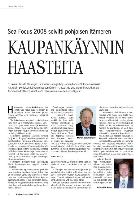 Kuljetus & Logistiikka 5 / 2008