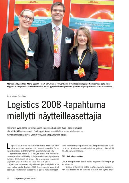 Kuljetus & Logistiikka 3 / 2008