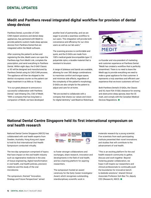 Dental Asia July/August 2022