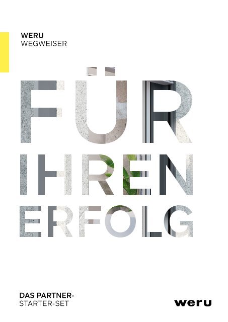 WERU Neukundenbroschüre