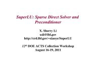 SuperLU: Sparse Direct Solver and Preconditioner