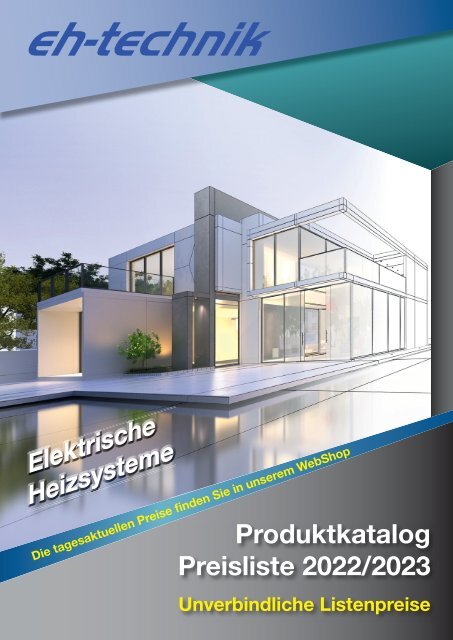 eh-technik Elektrische Heizsysteme Produktkatalog 2022/2023
