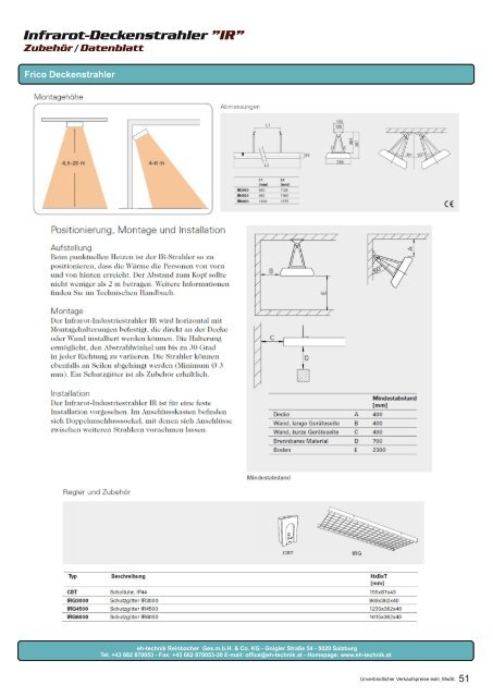 eh-technik Elektrische Heizsysteme Produktkatalog 2022/2023