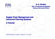 Supply Chain Management and Advanced Planning ... - TU Berlin