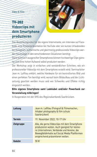 VERANSTALTUNGSPROGRAMM DES MKZ DER LMS 22/2