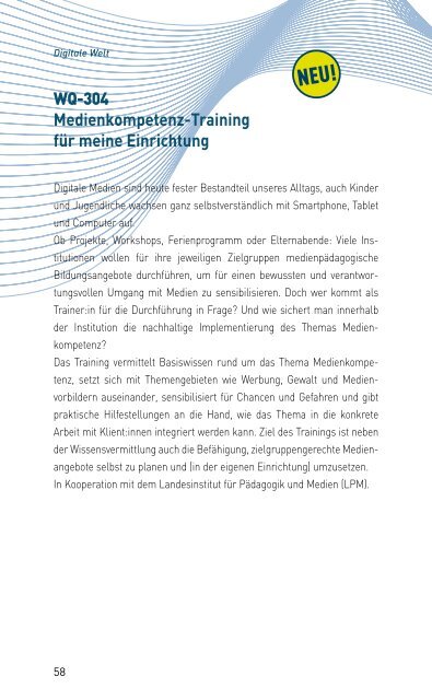 VERANSTALTUNGSPROGRAMM DES MKZ DER LMS 22/2