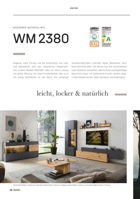 Wöstmann Markenmöbel - Katalog Wohnen 2023/24