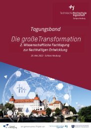 Tagungsband - Die große Transformation: 2. Wissenschaftliche Fachtagung zur Nachhaltigen Entwicklung