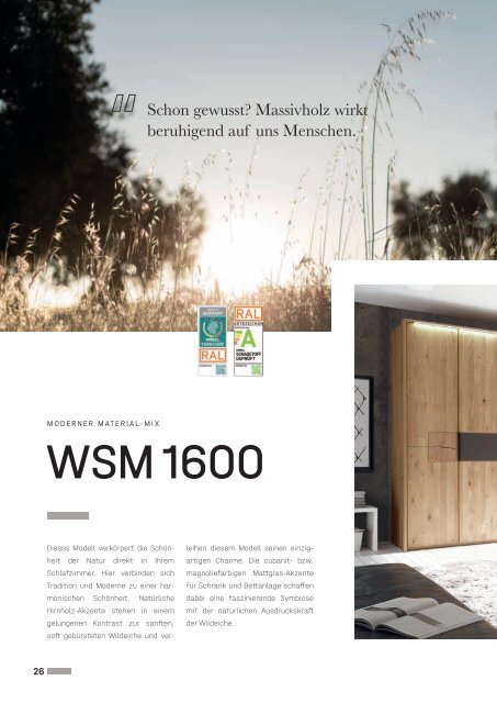 Wöstmann Schlafraumsysteme Katalog - Schlafraum 2024 / 25 