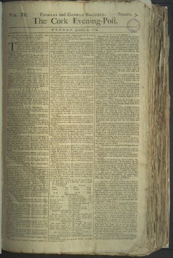 The Cork Evening-Post 9 January 1769