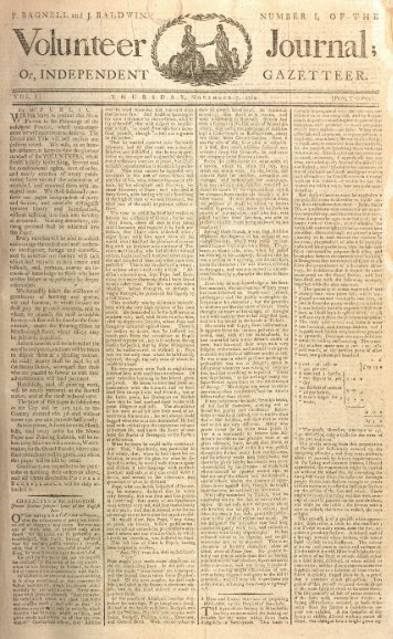 Volunteer Journal 7 November 1782