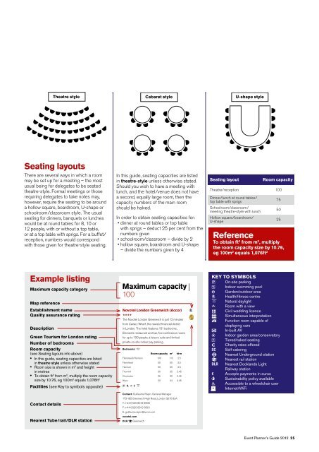 EvENt PLaNNEr's GuiDE 2012 - London & Partners