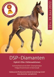 DSP-Elitefohlenauktionen 2022 - Der Auktionskatalog
