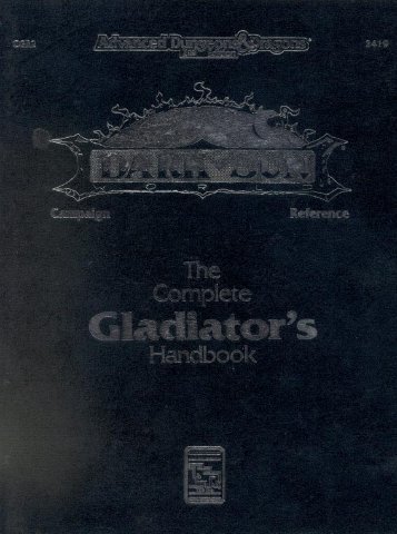 CGR2 - The Complete Gladiator's Handbook