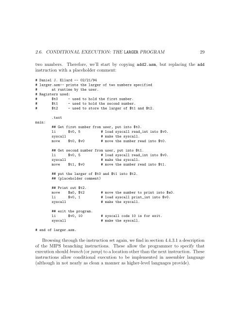 MIPS Assembly Language Programming