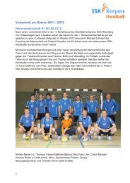 Handballer - Sport- und Schwimmverein Kolpingstadt Kerpen e.V. ...