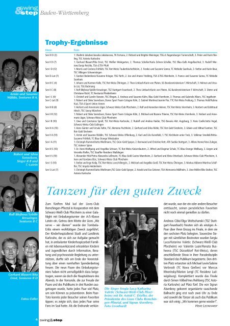 Matthias Schmidt, Eugenia Schander - Deutscher Tanzsportverband ...