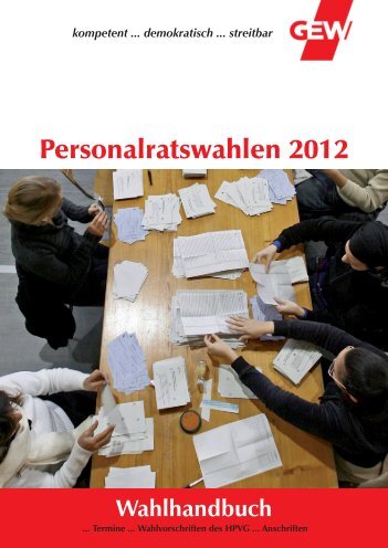 wahlen 2012 (ÖWV) - GEW Personalratswahl 2012