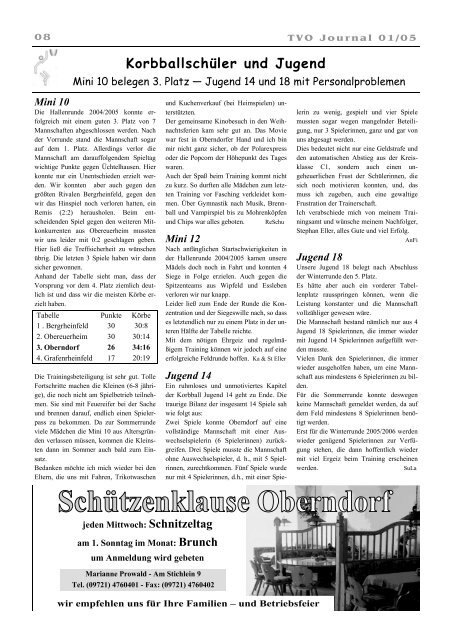 Journal 01_2005 - TV Oberndorf